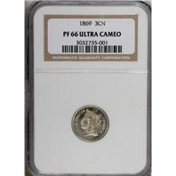 1869 3CN PR66 Deep Cameo NGC