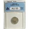 Image 1 : 1883/2 5C AU55 ANACS FS-013.2