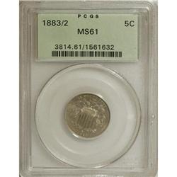 1883/2 5C MS61 PCGS FS-013.2