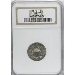 1872 5C PR65 NGC