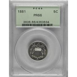 1881 5C PR66 PCGS