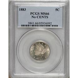 1883 5C No Cents MS66 PCGS
