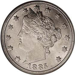 1885 5C MS63 NGC