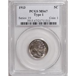 1913 5C Type One MS67 PCGS