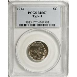 1913 5C Type One MS67 PCGS