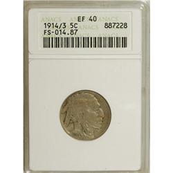1914/3 5C XF40 ANACS