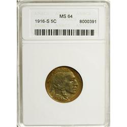 1916-S 5C MS64 ANACS