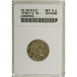 1918/7-D 5C VG Details ANACS