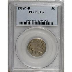 1918/7-D 5C Good 6 PCGS