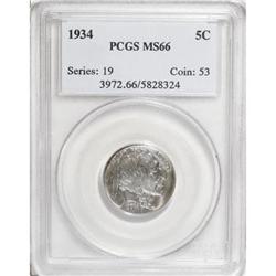 1934 5C MS66 PCGS