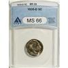 Image 1 : 1935-D 5C MS66 ANACS