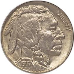 1937-D 5C Three-Legged MS63 NGC