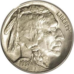 1937-D 5C Three-Legged MS64 PCGS