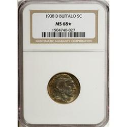 1938-D 5C MS68 Star NGC