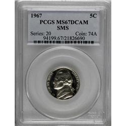 1967 5C SMS MS67 Deep Cameo PCGS
