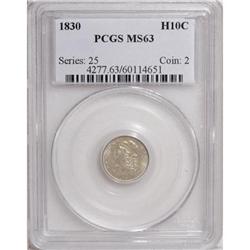 1830 H10C MS63 PCGS LM-4
