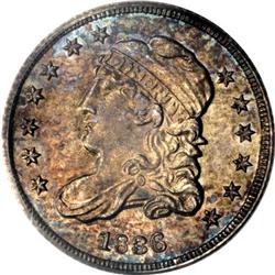 1836 H10C 3 Over Inv 3 MS65 PCGS LM-3