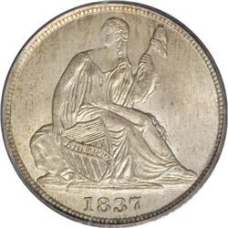 1837 H10C Small Date (Flat Top 1) MS65 PCGS