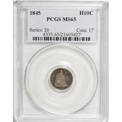 1845 H10C MS65 PCGS