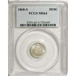 1868-S H10C MS64 PCGS