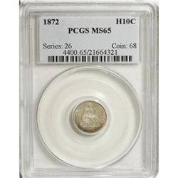 1872 H10C MS65 PCGS