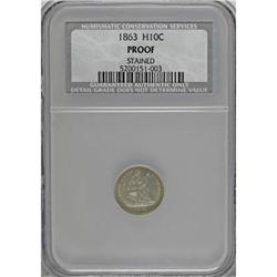1863 Proof H10C NCS