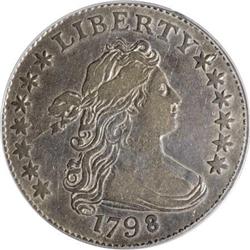 1798 10C Small 8 XF40 PCGS JR-3 R.5