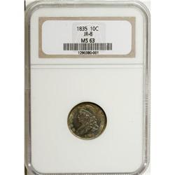 1835 10C MS63 NGC