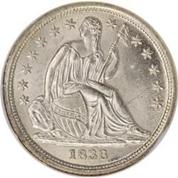 1838 10C Large Stars MS67 NGC