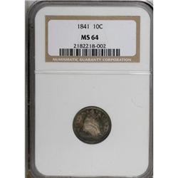 1841 10C MS64 NGC