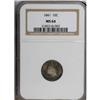 Image 1 : 1841 10C MS64 NGC