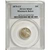 Image 1 : 1875-CC 10C Mintmark Below Bow MS65 PCGS