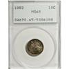 Image 1 : 1882 10C MS65 PCGS