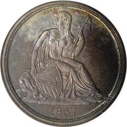 1837 10C No Stars PR65 PCGS