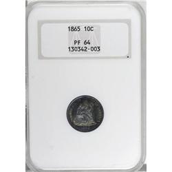 1865 10C PR64 NGC