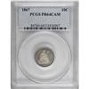 Image 1 : 1867 10C PR64 Cameo PCGS