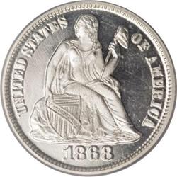 1868 10C PR65 Deep Cameo PCGS