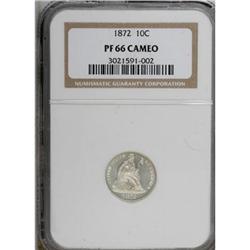 1872 10C PR66 Cameo NGC