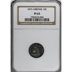 1873 10C Arrows PR63 NGC