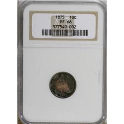 1875 10C PR66 NGC