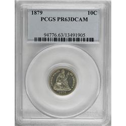1879 10C PR63 Deep Cameo PCGS