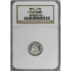 1882 10C PR65 Cameo NGC