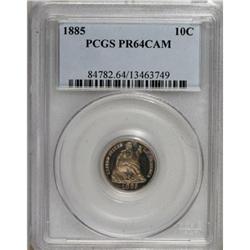 1885 10C PR64 Cameo PCGS
