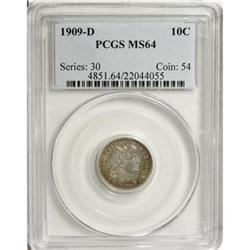 1909-D 10C MS64 PCGS