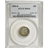 Image 1 : 1909-D 10C MS64 PCGS
