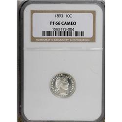 1893 10C PR66 Cameo NGC