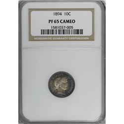 1894 10C PR65 Cameo NGC