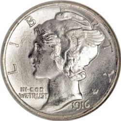 1916 10C MS68 Star Full Bands NGC