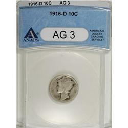 1916-D 10C AG3 ANACS