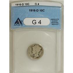 1916-D 10C Good 4 ANACS